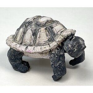 3" Carved Resin Gray TORTOISE FIGURINE Turtle Collectible Decorative Sculpture
